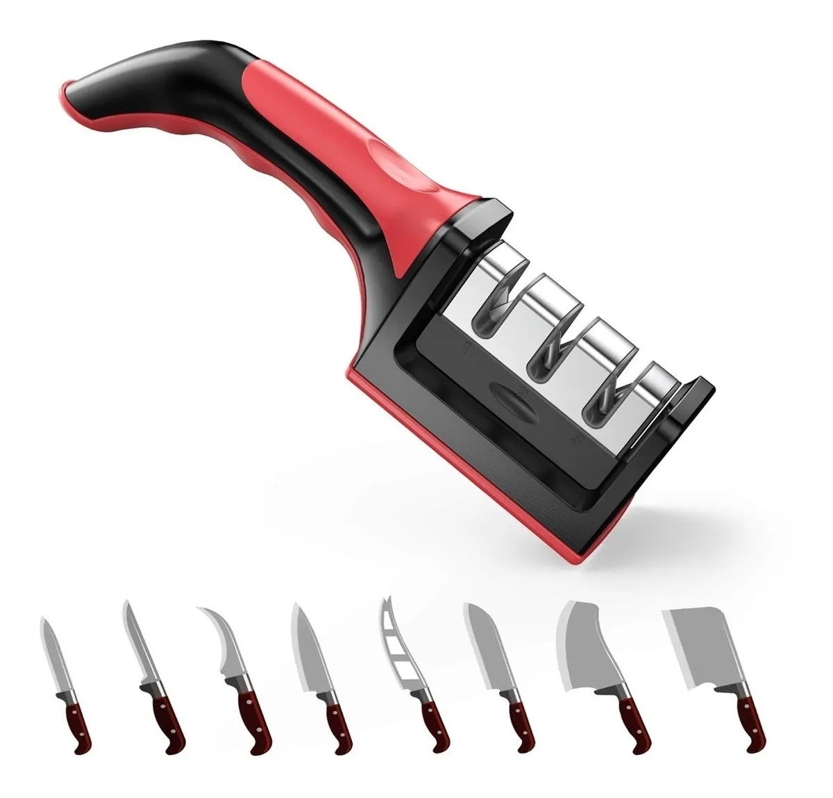 Afilador De Cuchillos Ergonómico Acero