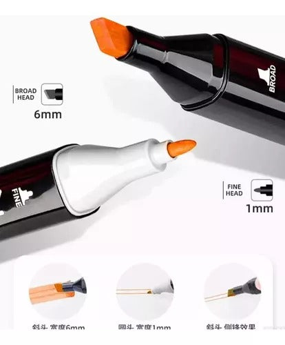 Set De Marcadores Doble Punta 60 Piezas